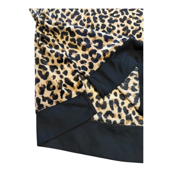 Kate Spade Velour Leopard Print Long Sleeves Lounge Top Women’s Size XL - Picture 6 of 13
